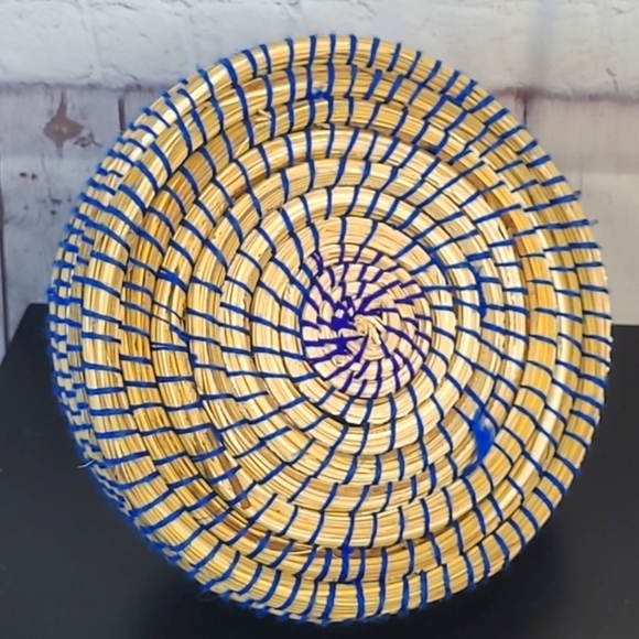 Authentic Handmade Woven Tweed Knit Mexico Mexican Tortilla Basket Holder 10" - Picture 10 of 11